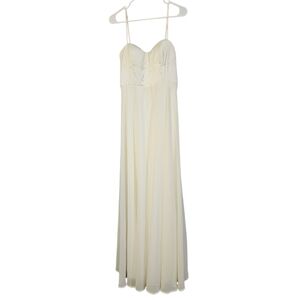Lulus Elegant Cream Maxi Dress